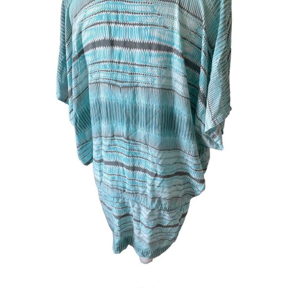 Maniki Batwing Swim Cover Dress Blue And White - Picture 7 of 12